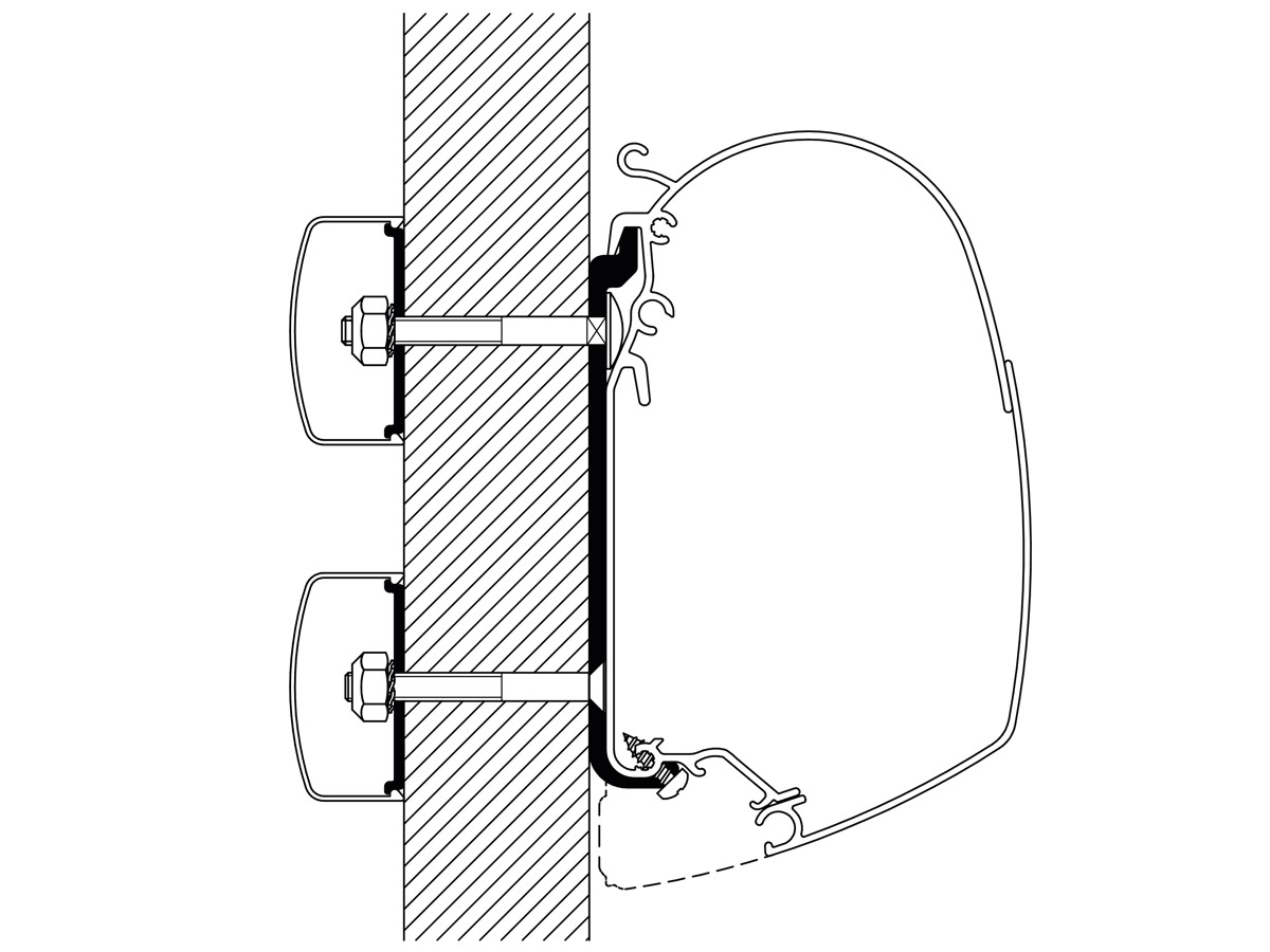 Thule Flat adapter Serie 5 450 cm