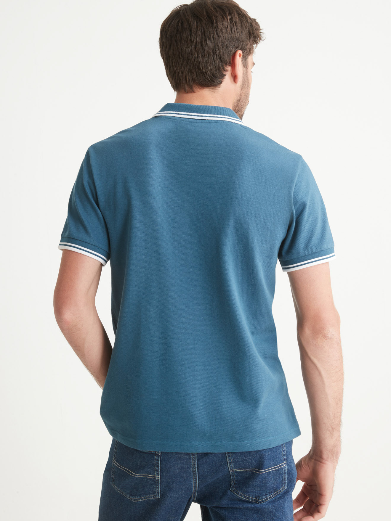 Polo manches courtes maille piquée