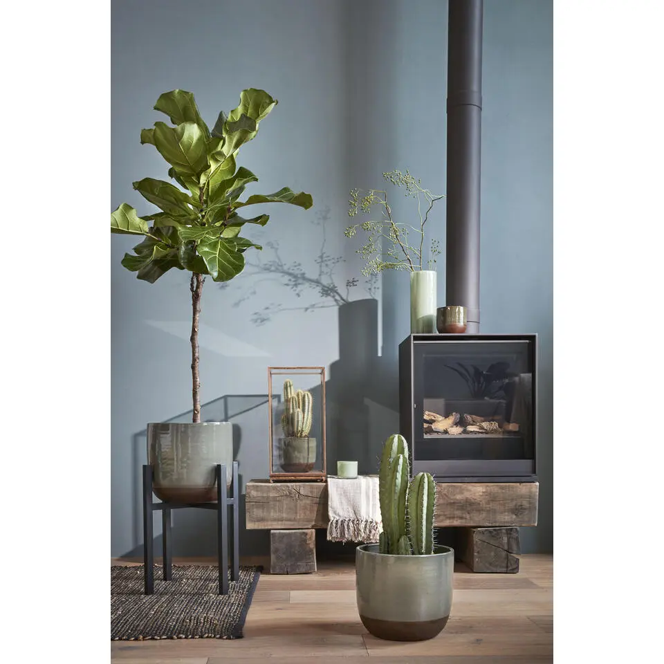 Mica Decorations Ascot Plantenstandaard L41,5 x B41,5 x H50 cm Zwart
