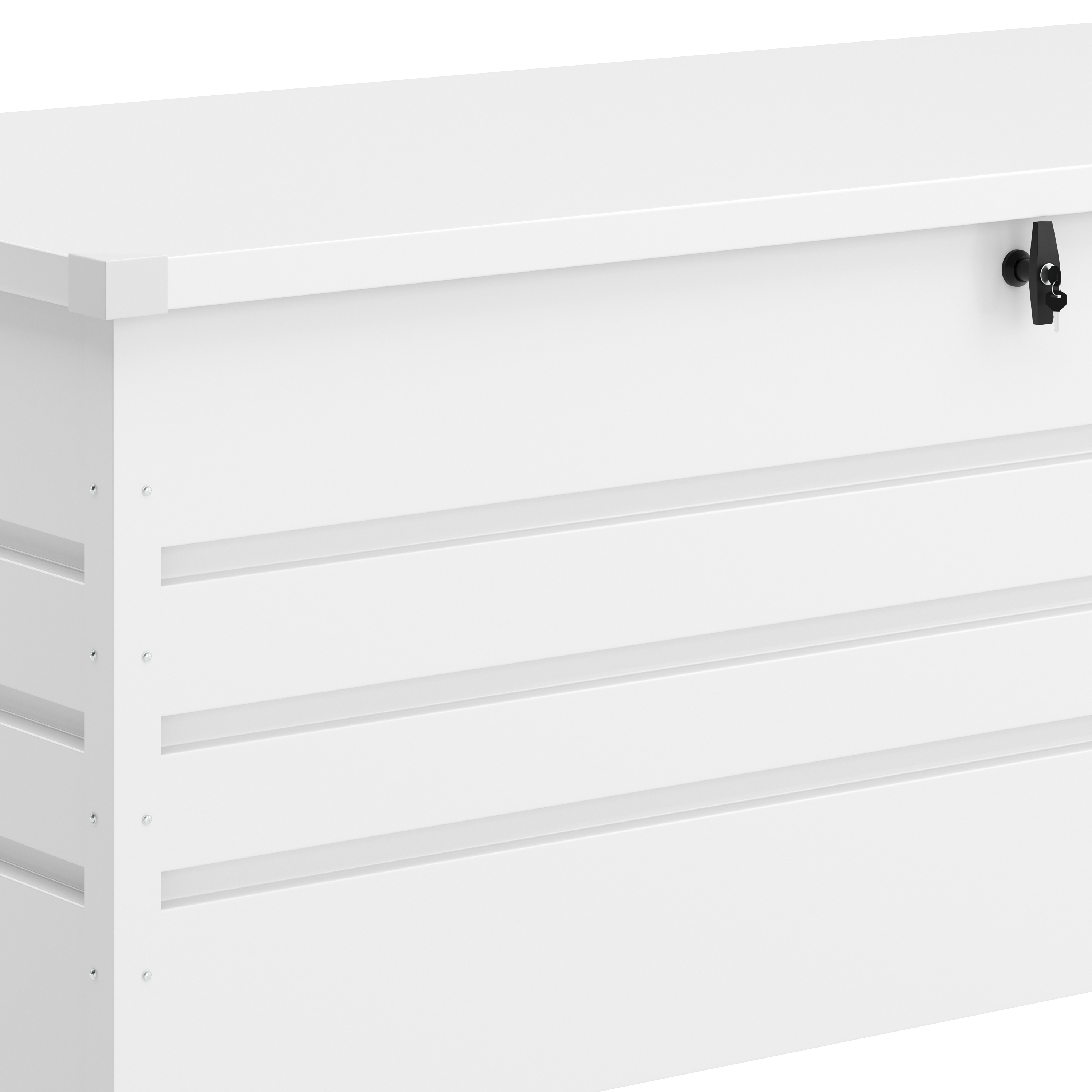 Gartenbox wasserdicht MONACO 165 x 70 x 64 cm 600L weiss