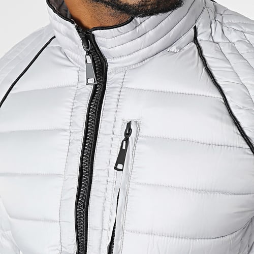 Doudoune Blanc Gris