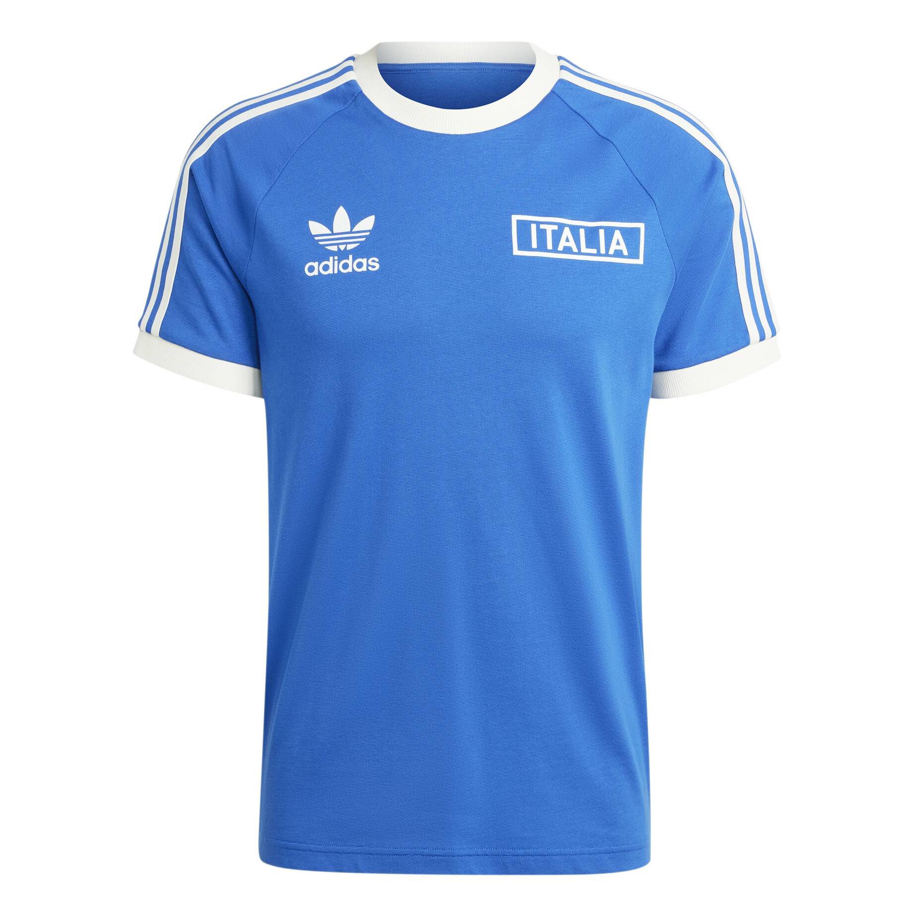 adidas Originals| Herren Fußballshirt ITALIEN ADICOLOR CLASSICS 3-STREIFEN T-SHIRT