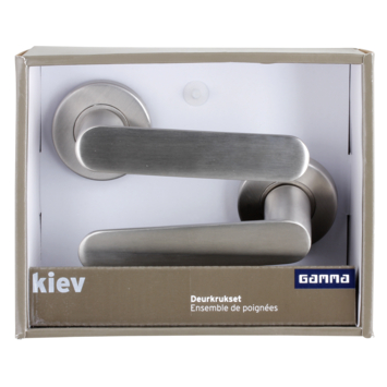 Gamma deurkruk set Kiev rond rozet RVS
