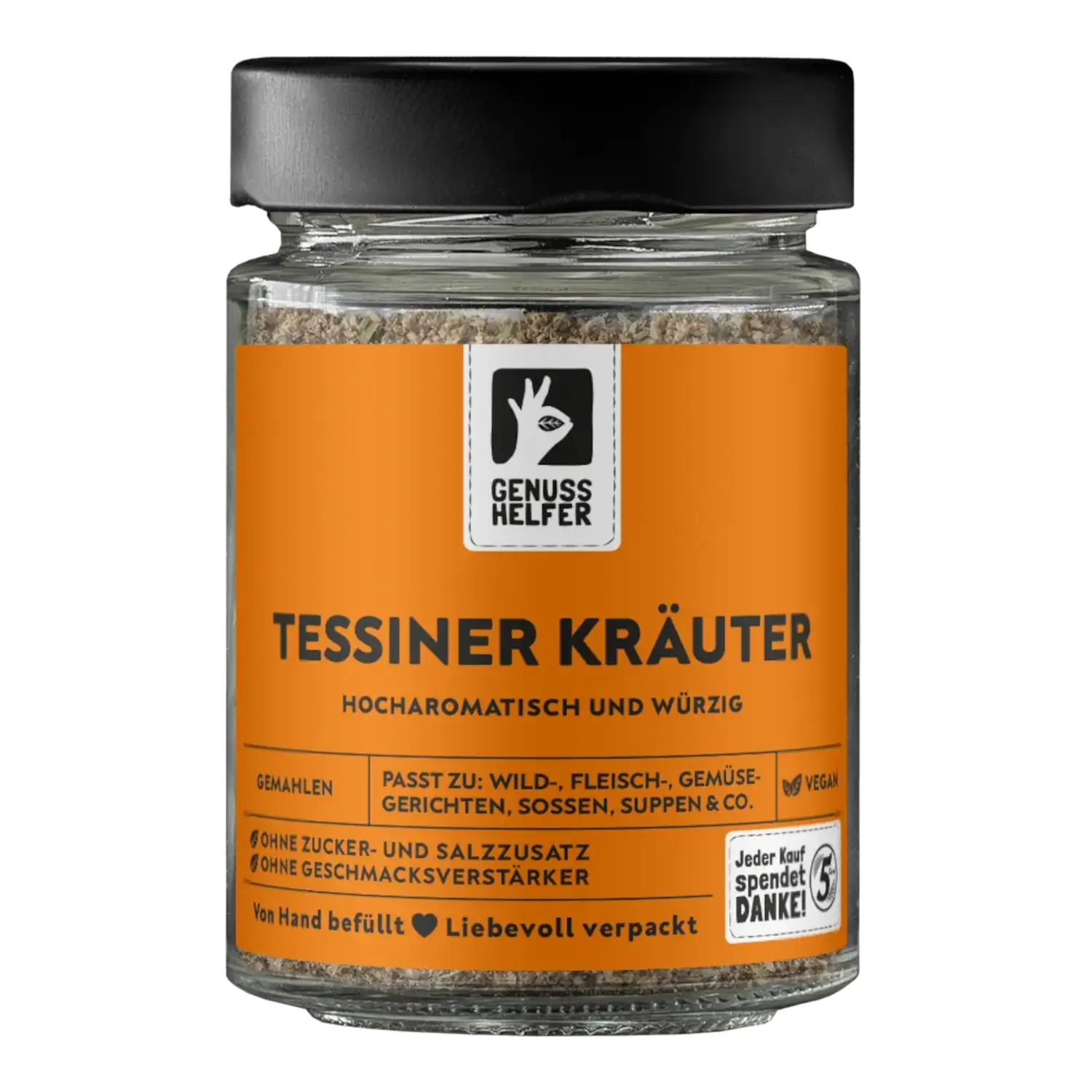 Tessiner Kräuter, gemahlen, im Glas