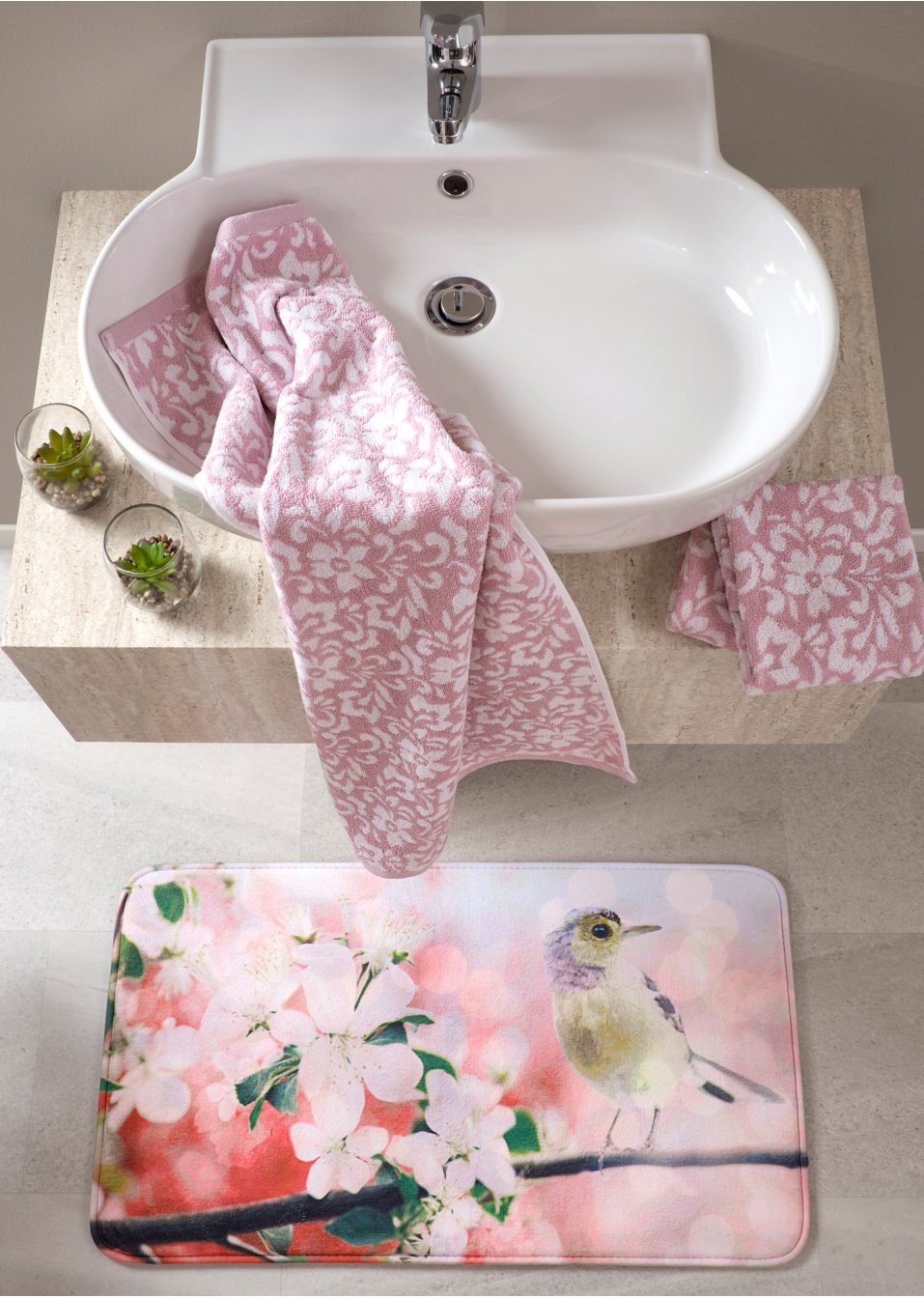 Serviette de toilette structurée jacquard