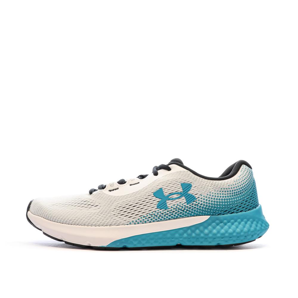 Under Armour Chaussures de Running Blanc/Bleu Homme Under Armour Charged Rogue 4