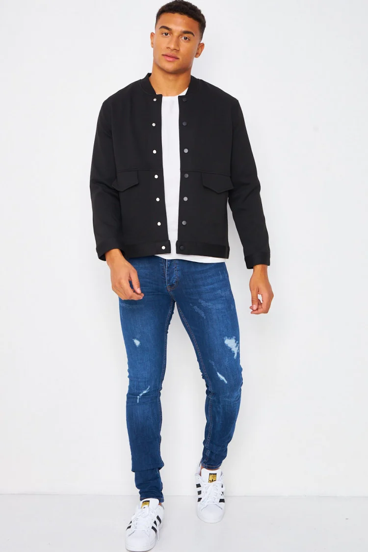Bomber noir uni