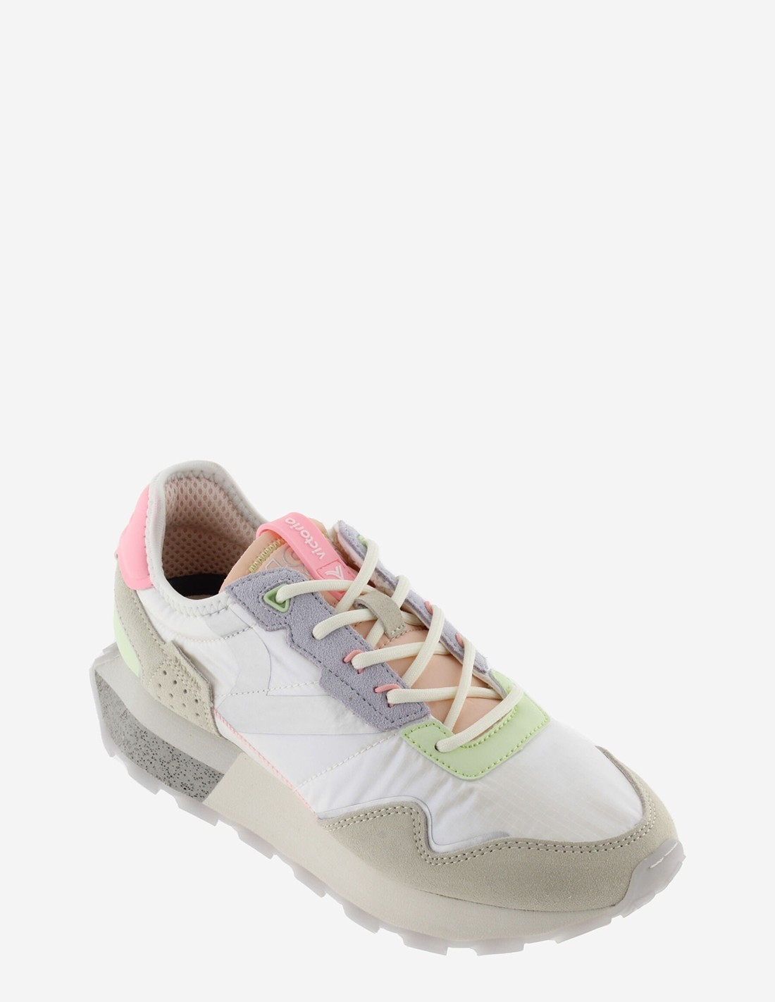 victoria Baskets de ville Femme Wing - Pop Metal Nylon/Daim Multicolor