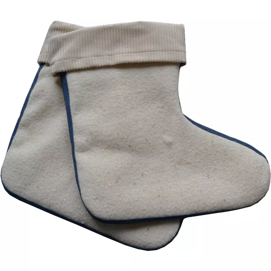 normani Kinder Stiefelsocken mit Lammwolle Wollweiß