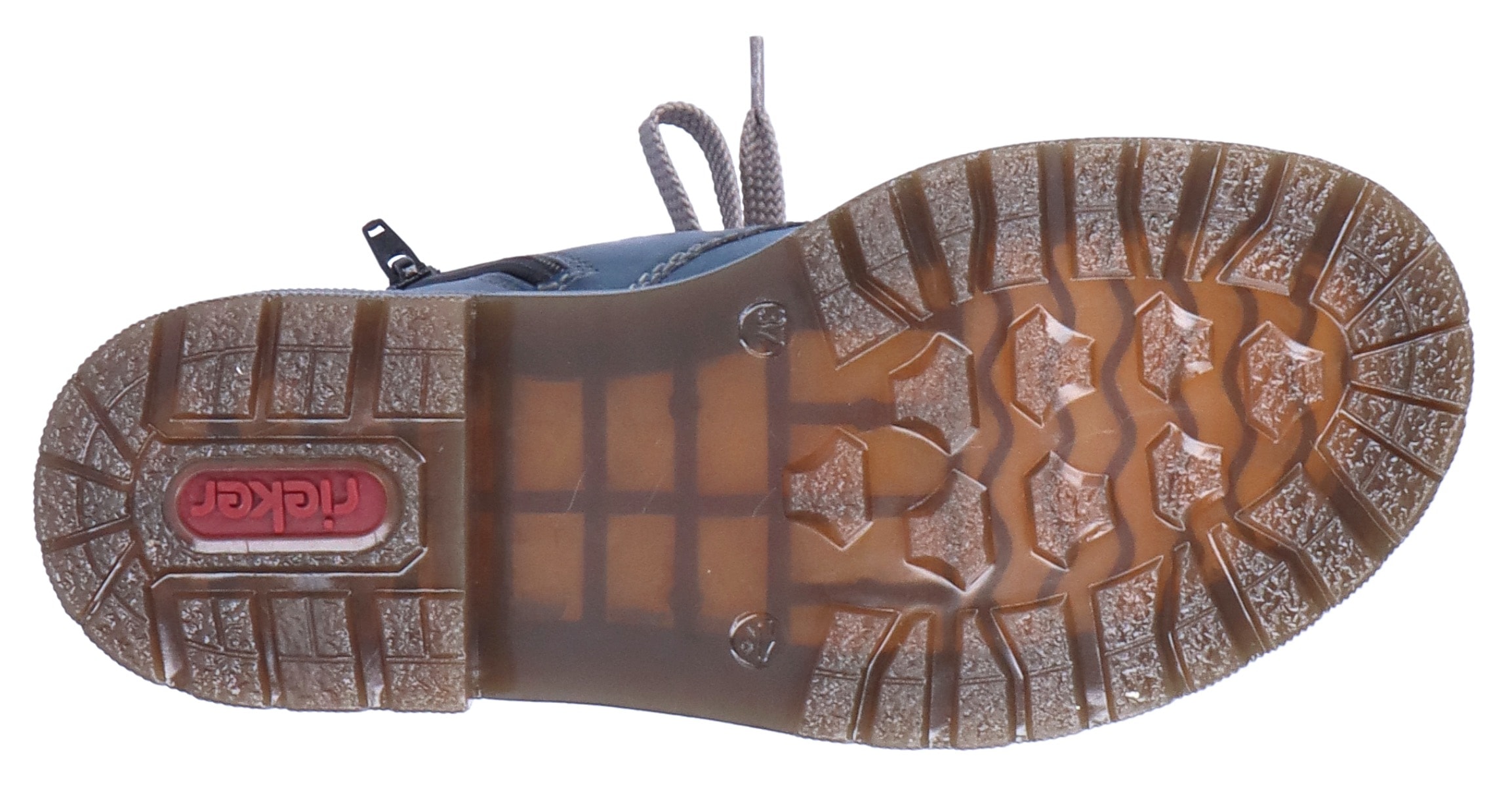 Rieker Schnürboots  , Schnürstiefelette, Blockabsatz, mit Logoprägung