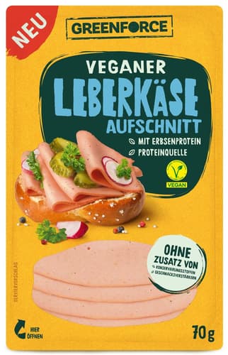 GREENFORCE Frischer Aufschnitt Leberkäse VEGAN