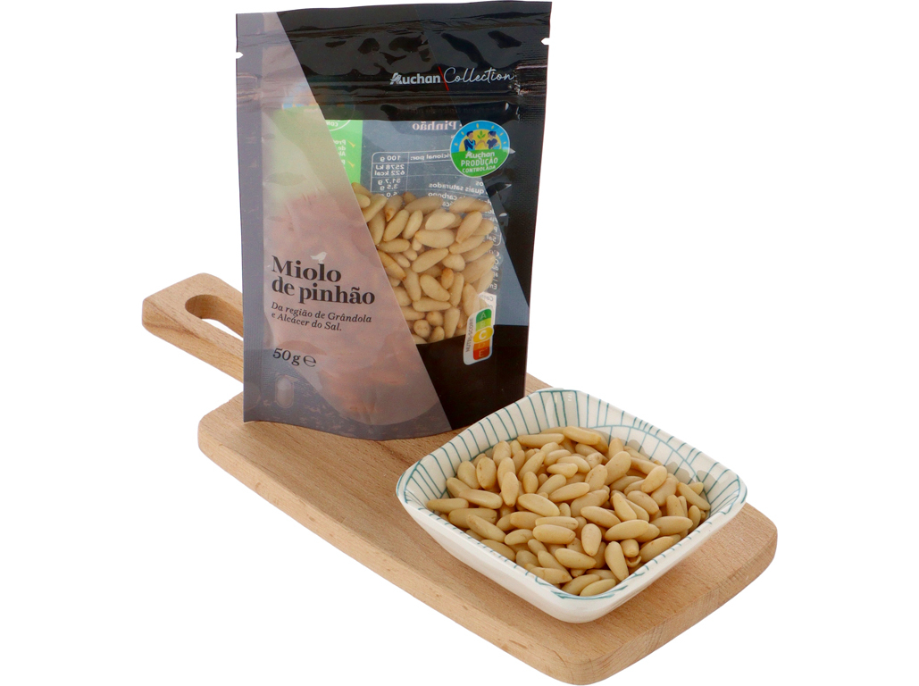 MIOLO DE PINHÃO PORTUGUÊS AUCHAN COLLECTION CULTIVAMOS O BOM 50 G