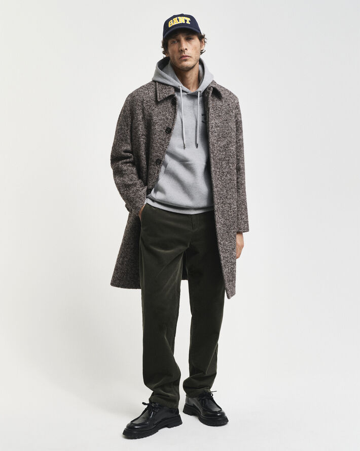 Gant REGULAR CORD CHINOS Dark sage