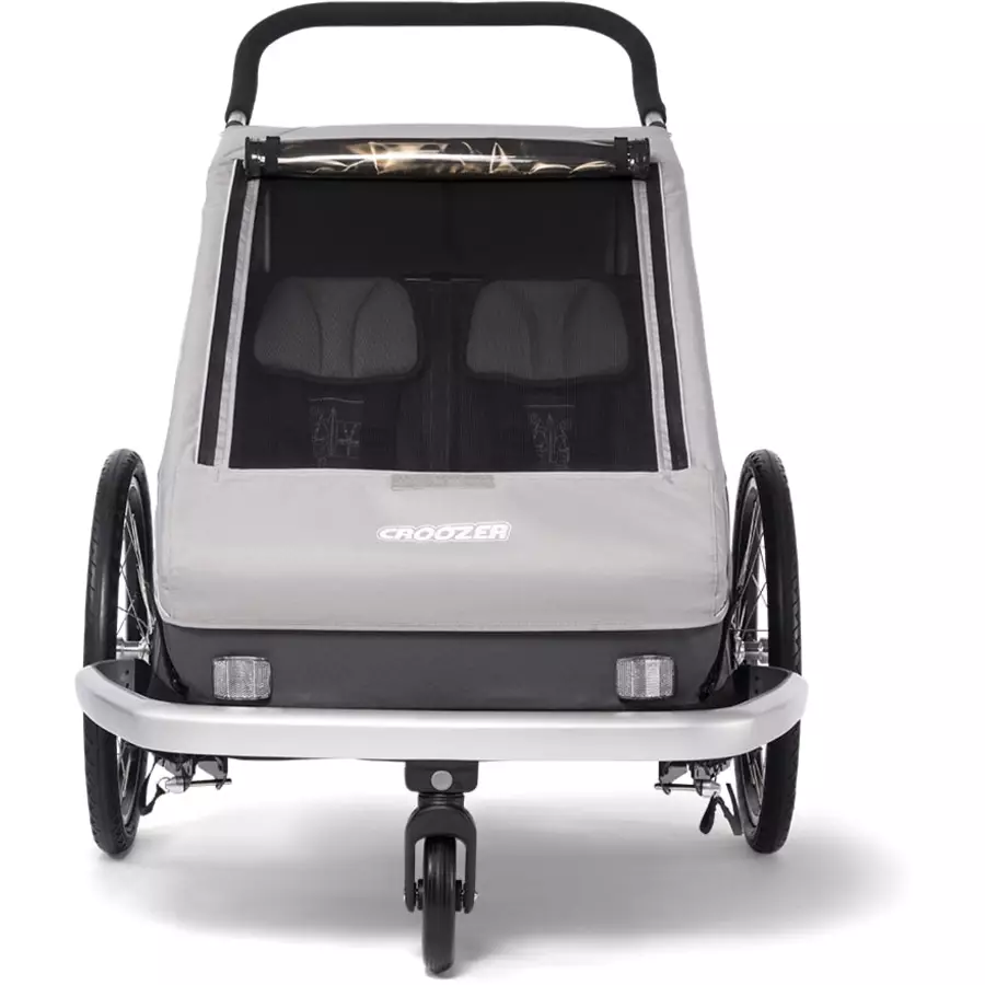 CROOZER Kinderfahrradanhänger Kid Keeke 2 Stone grey