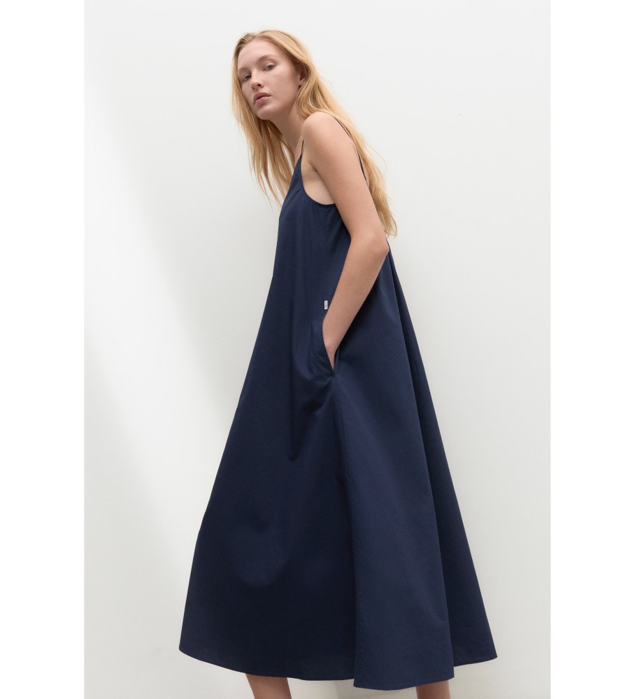 Vestido ECOALF Pearl azul marinho