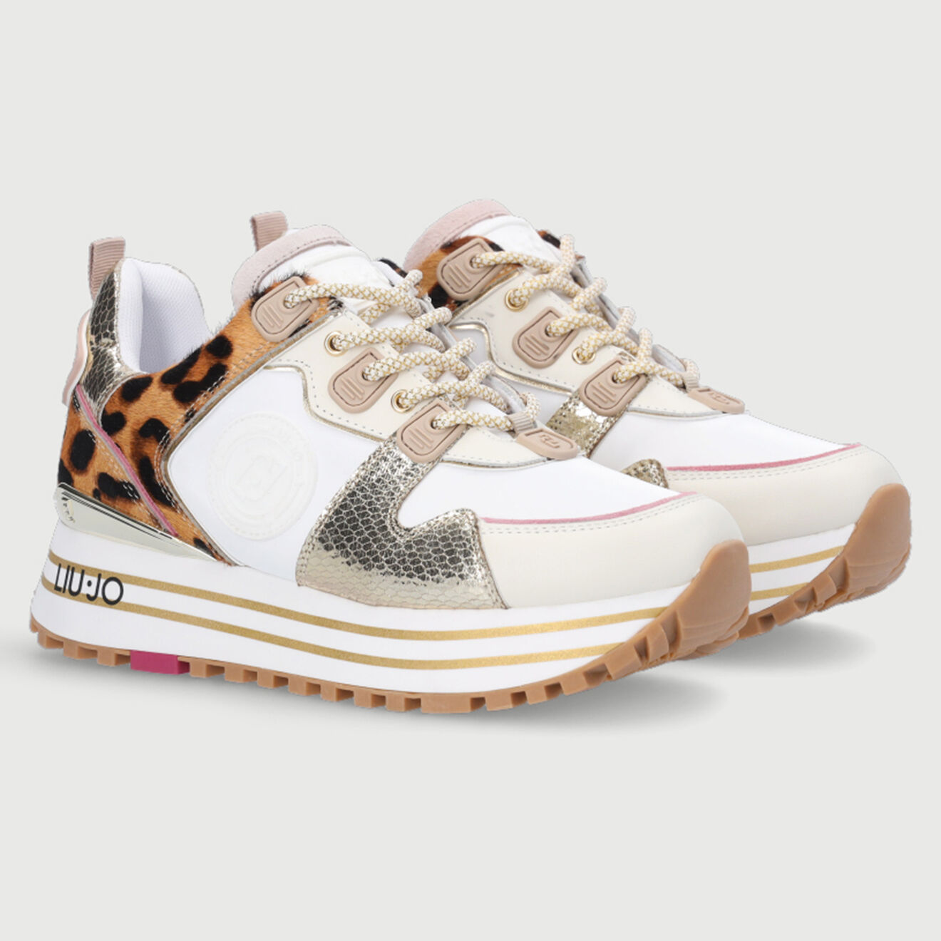 Liu-Jo Sneakers Mia blanc/léopard