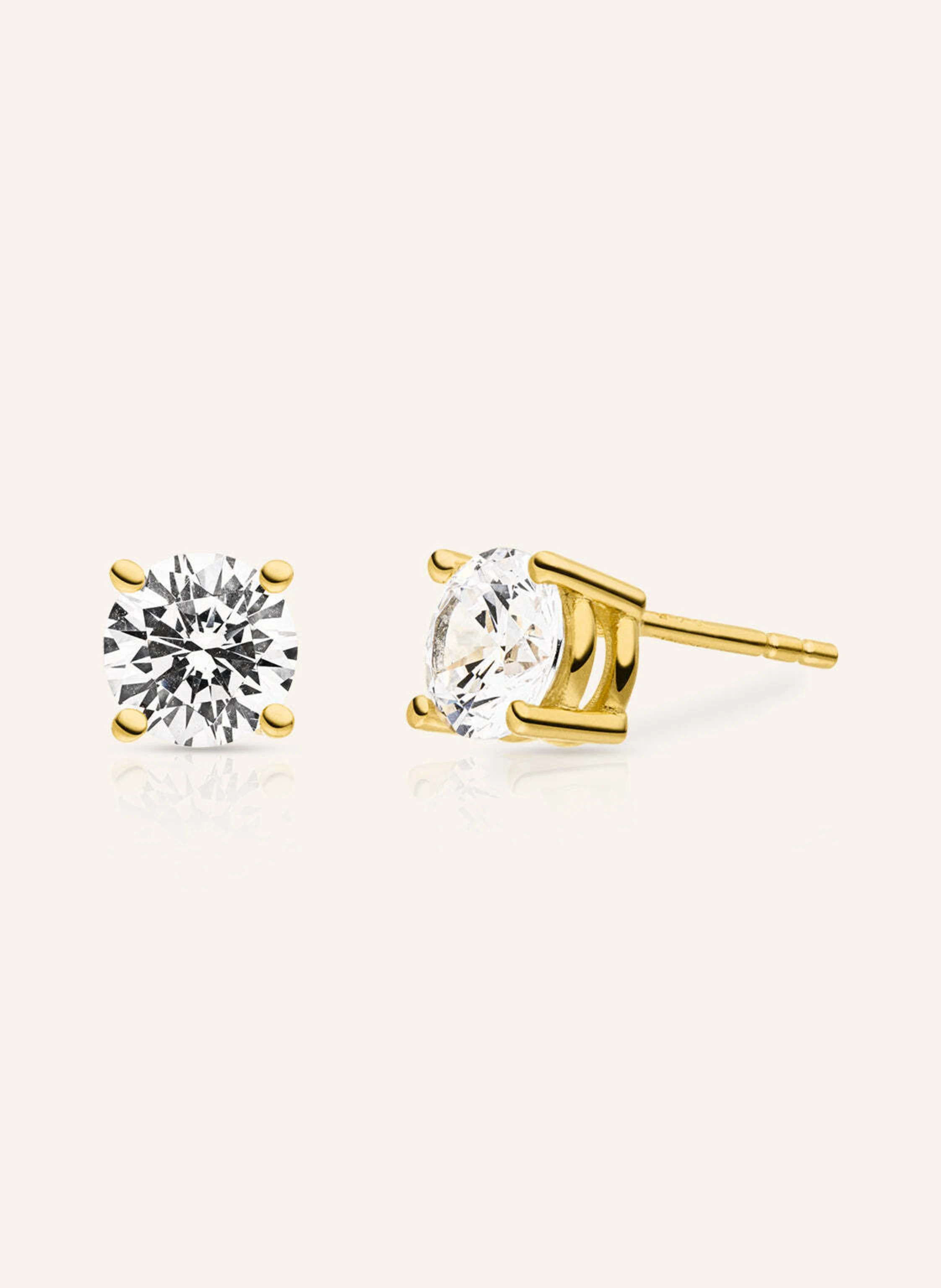 VEYNOU Ohrstecker ELLA aus 14 Karat Gelbgold und 0,30ct. lab-grown Diamanten
