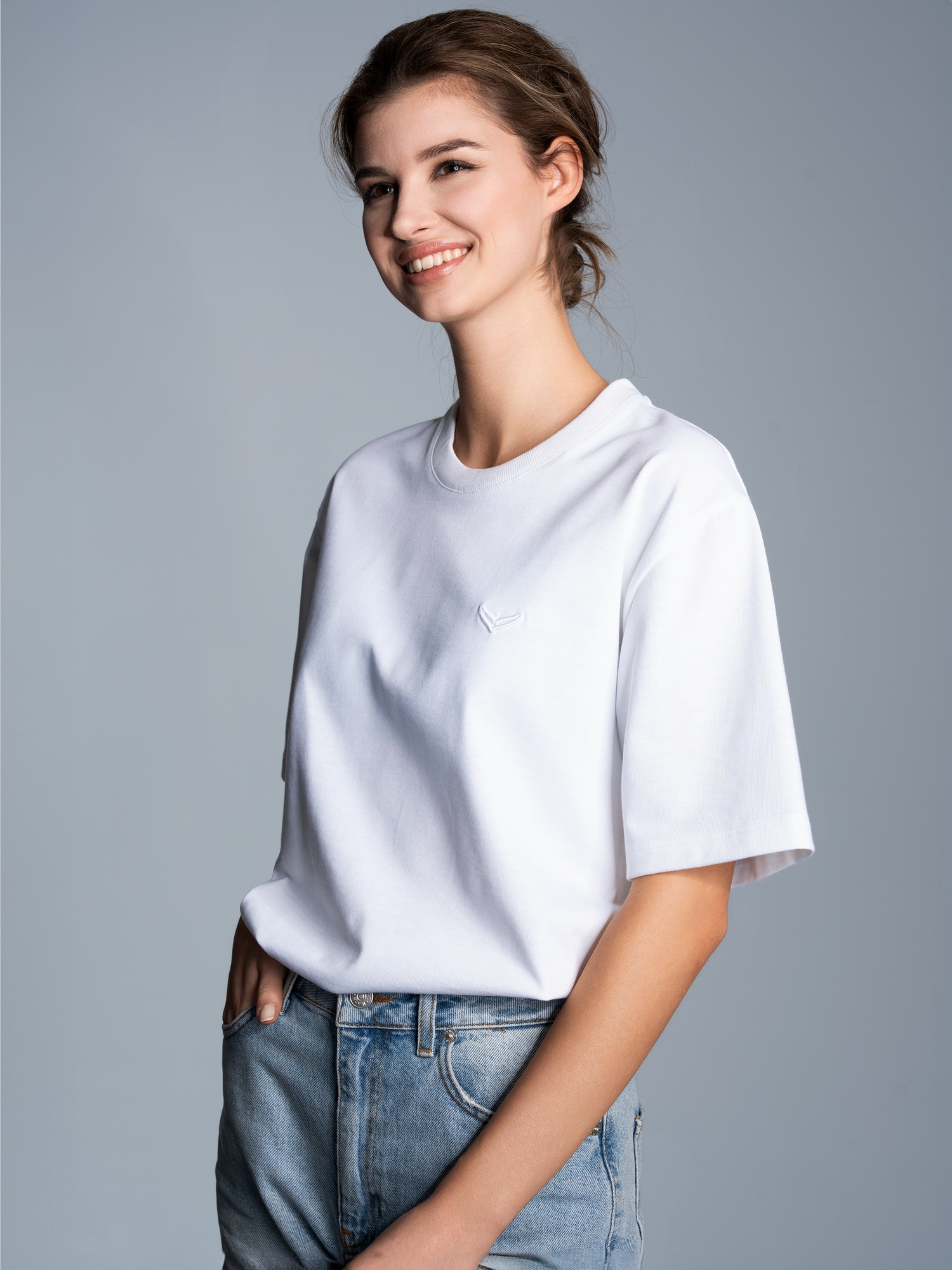 Heavy Oversized T-Shirt Weiss