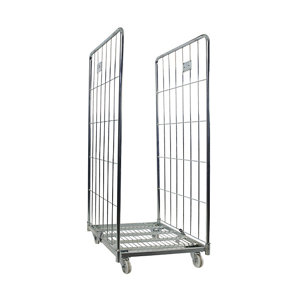 Chariot grillagé roll conteneur charge 500 kg