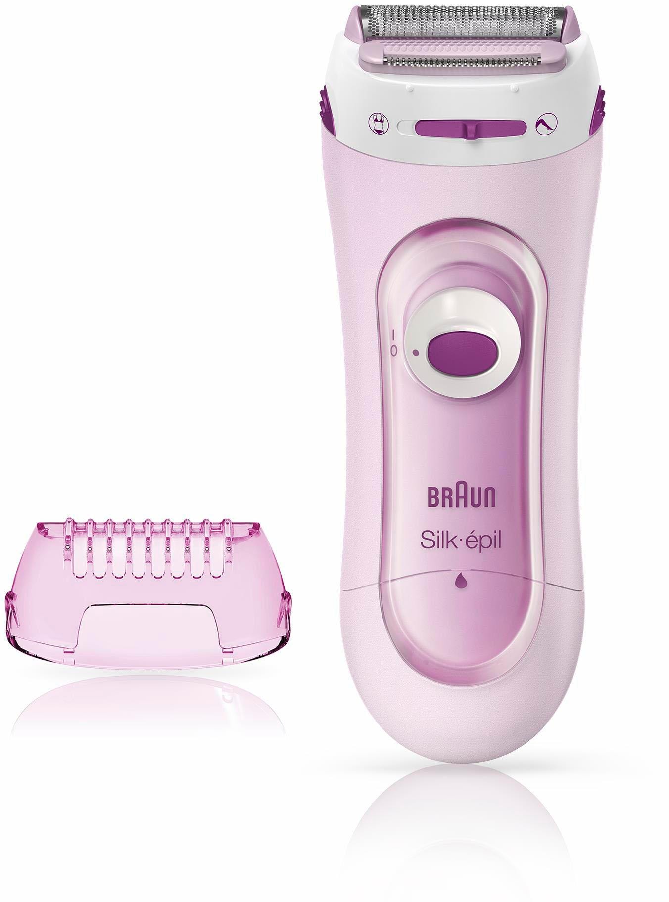 Braun Elektrokörperrasierer »Silk-épil 5100« 1 Stk. Aufsätze Kabelloser Elektrischer Rasierer und Trimmer
