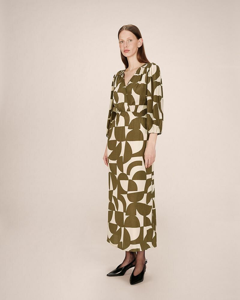 GRACE & MILA<br>Maxi-jurk com estampa SHELLY