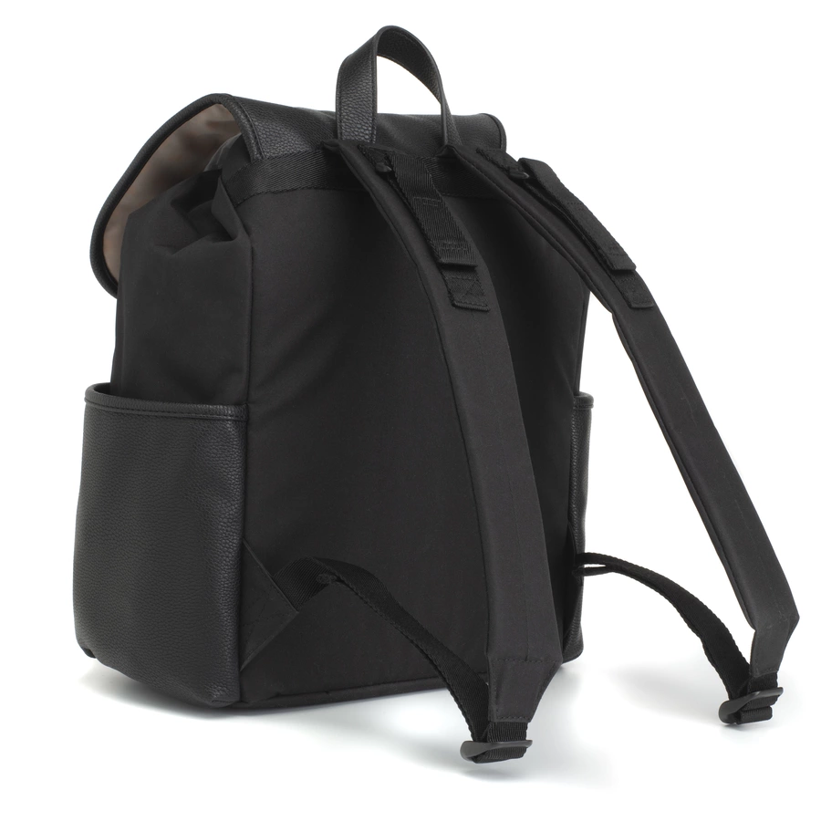 Babymel Wickelrucksack Freddie Vegan Leather Black Convertible
