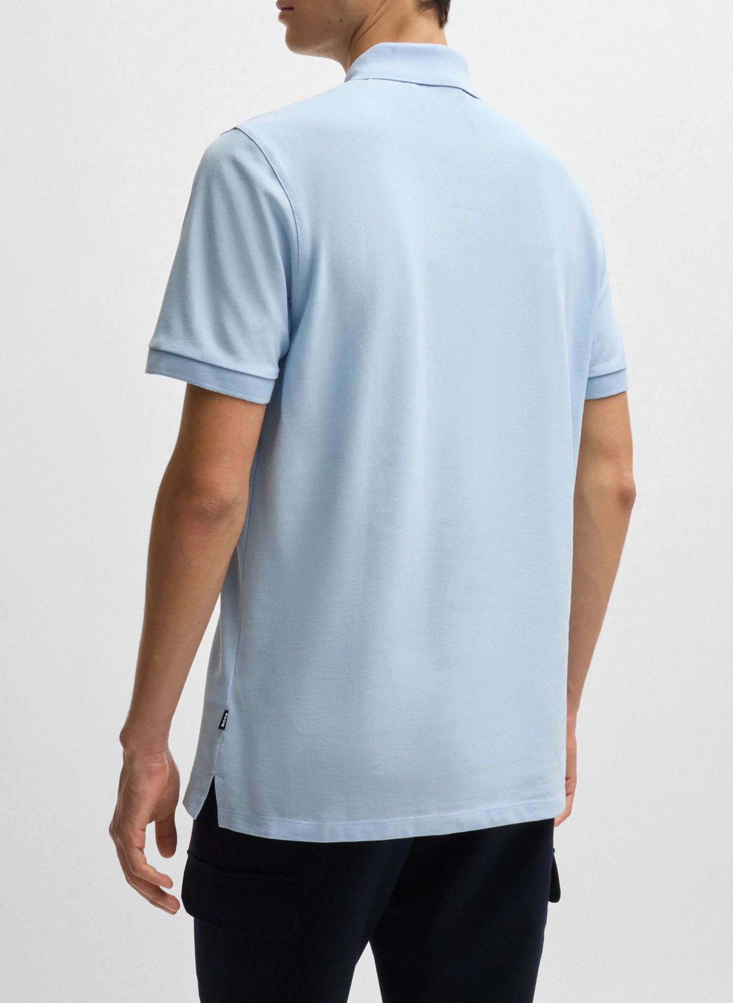 Polo regular-fit en coton bio| Bleu