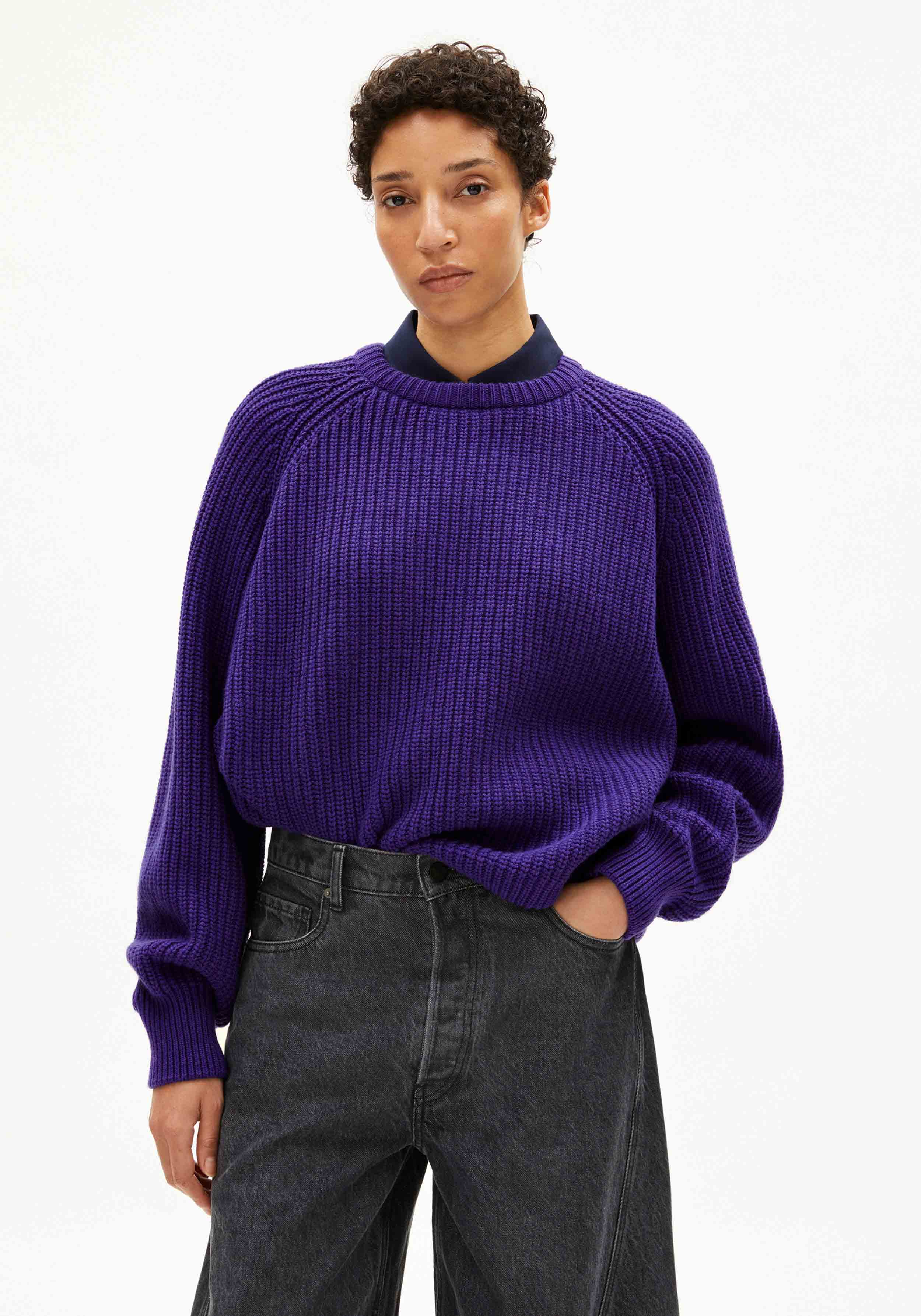 Armedangels Strickpullover Kaagi Indigo Lilac