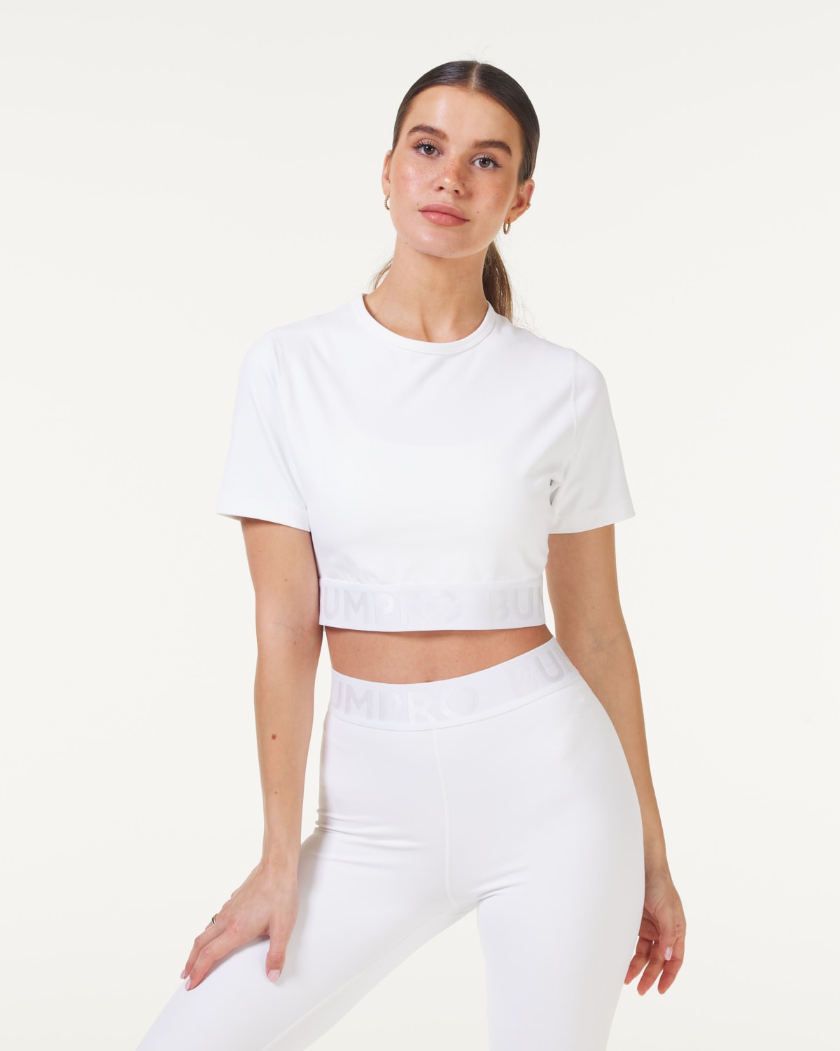 Bumpro Lively Crop Tee White