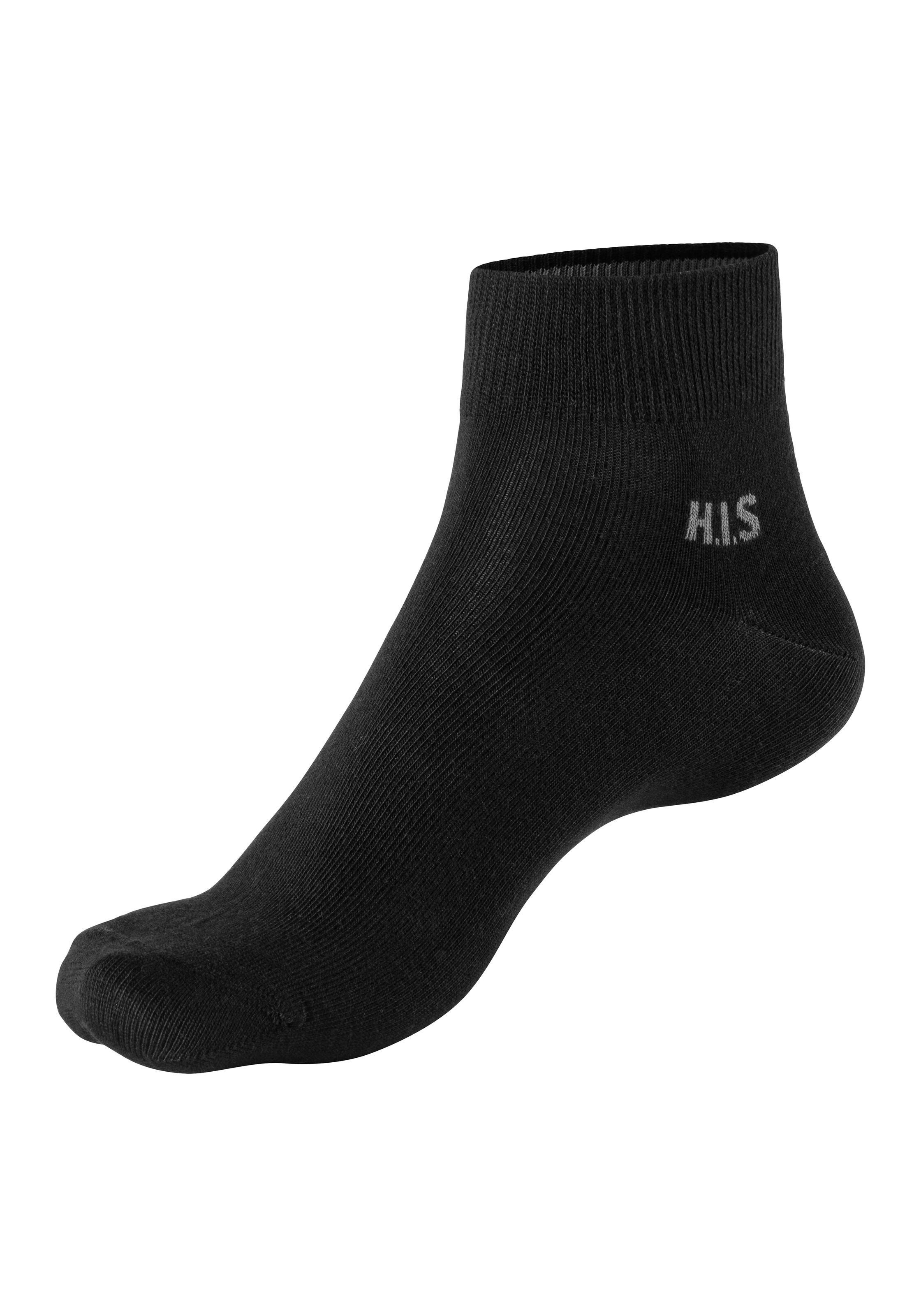 H.I.S Kurzsocken Packung, 10 Stk. tlg. mit farbigem Innenbund