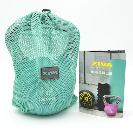 Kettlebell Ziva Chic Studio Turquesa de 12 kg