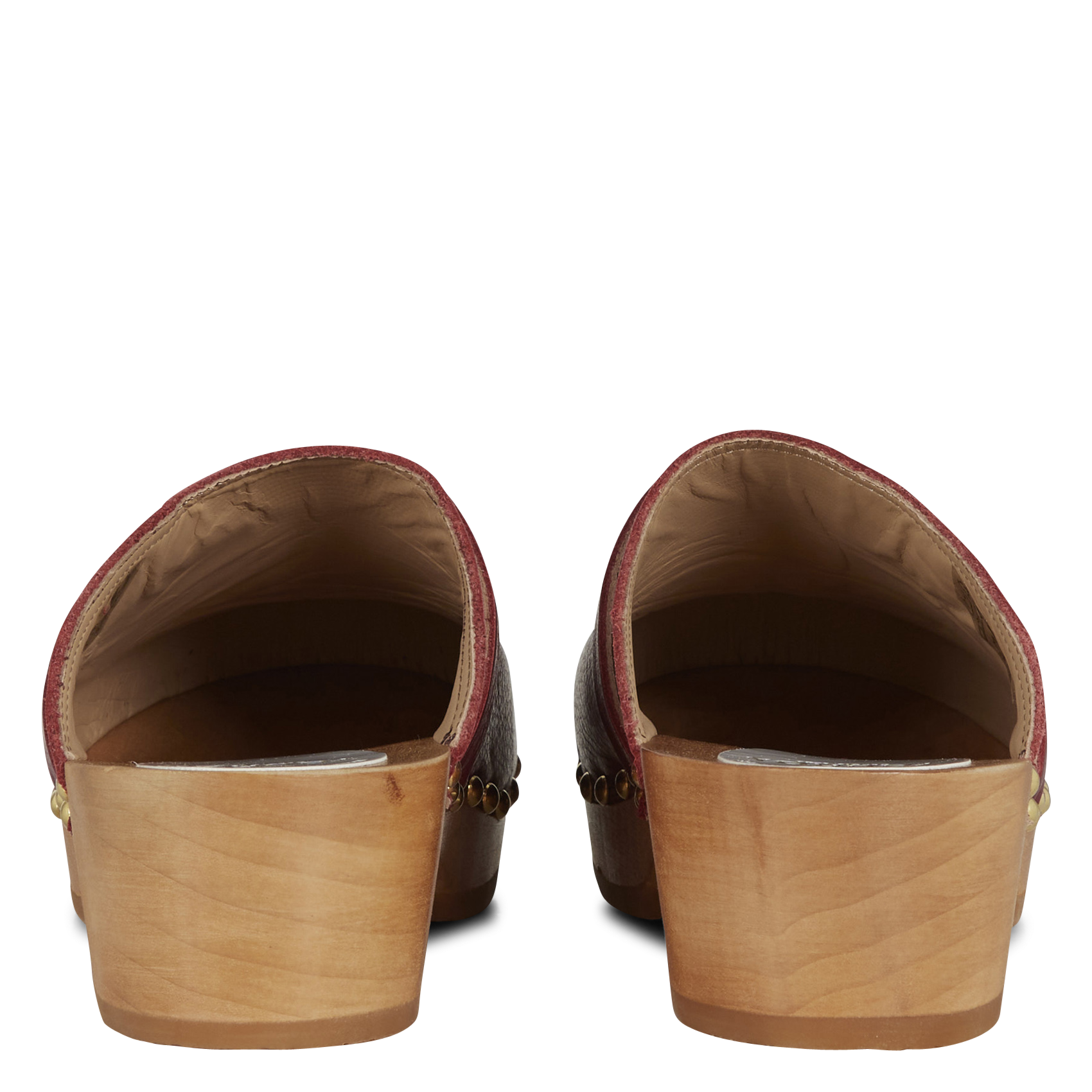 YREN ROCK - Sabots en cuir de vachette | Violet