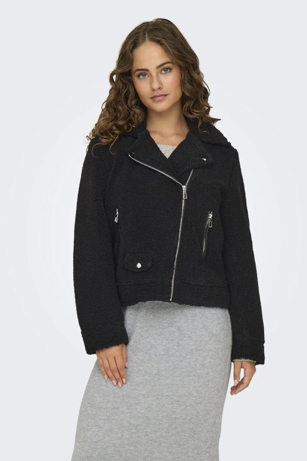 Only Onlrio Teddy Biker Jacket Cc 4577746 black