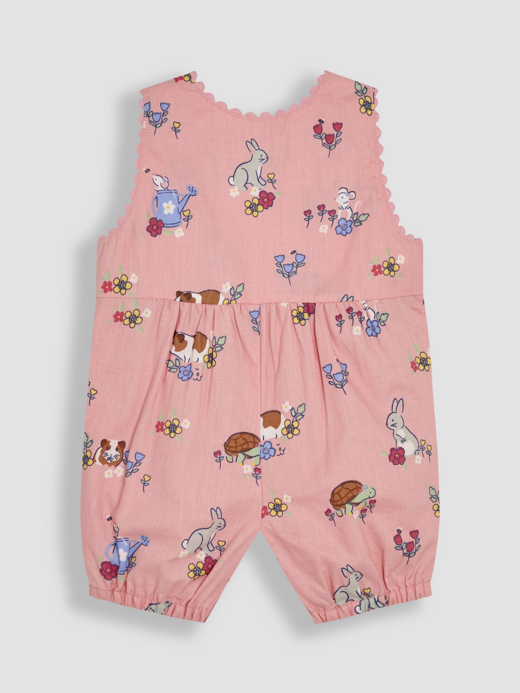 JoJo Maman Bébé Printed 100% Cotton Dungarees