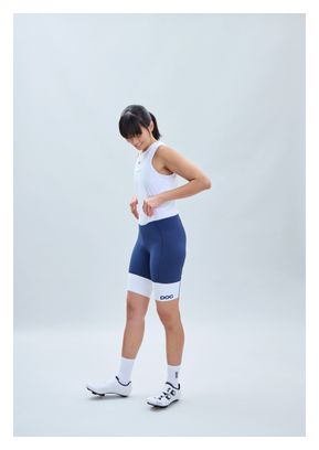 Cuissard Court Femme Poc Raceday Bleu Marine/Blanc