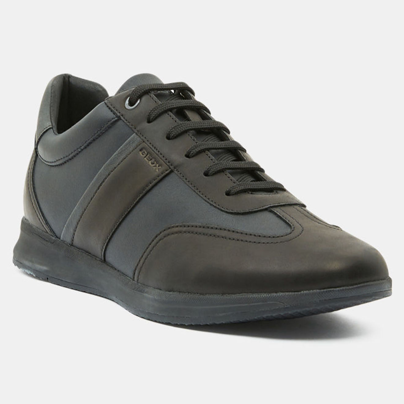 Geox Baskets en Cuir Avery noires