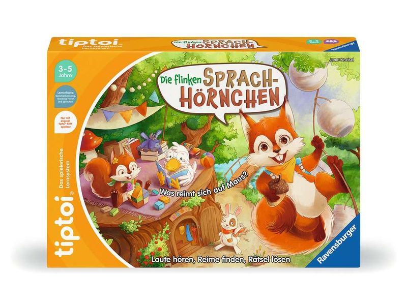 tiptoi Spiel Die flinken Sprach-Hörnchen -DE- Kooperatives Lernspiel