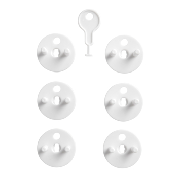 Stopcontact plug met sleutel 6 stuks