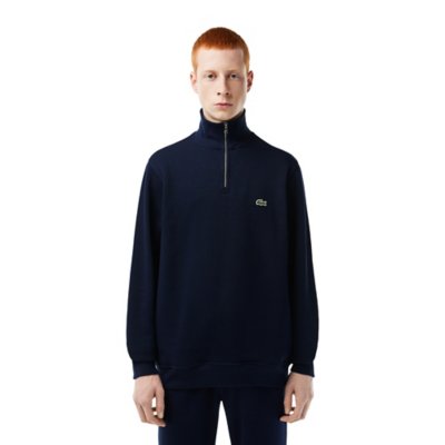 Sweatshirt zippé homme interlock col montant LACOSTE