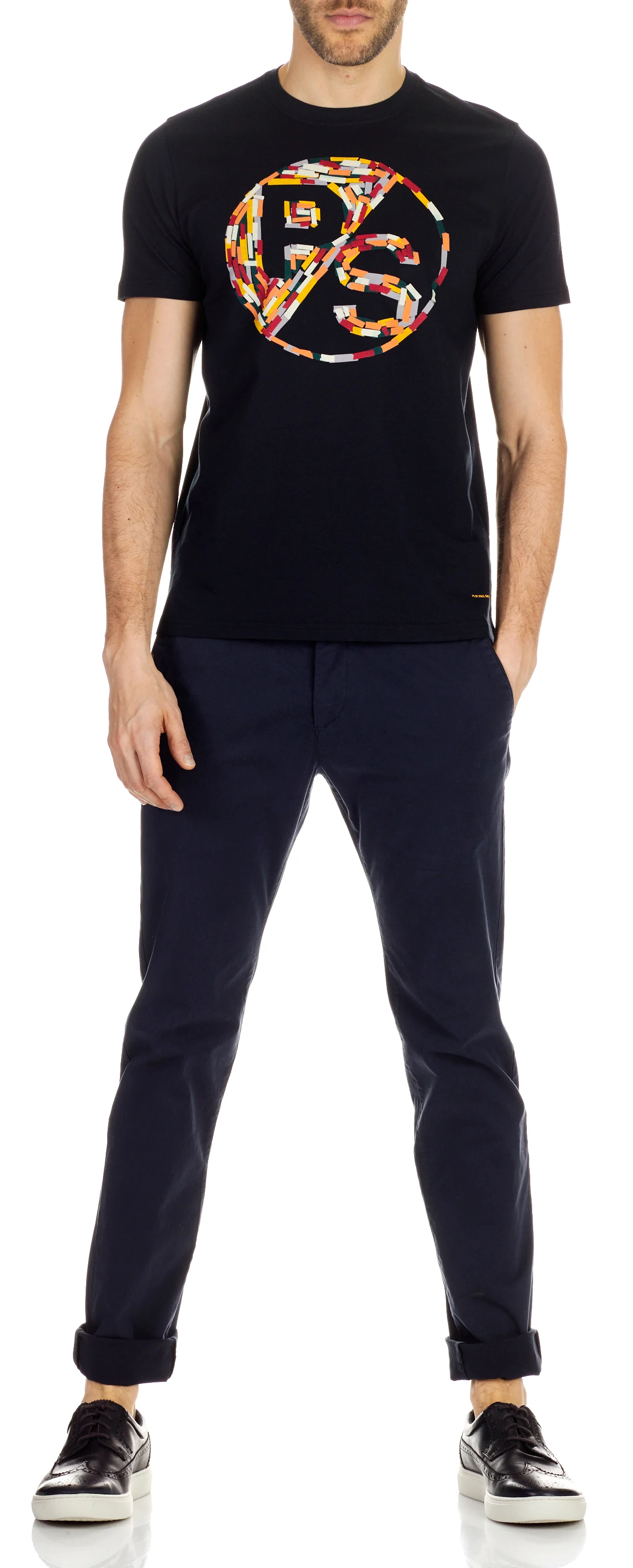 Chino slim en coton stretch | Bleu