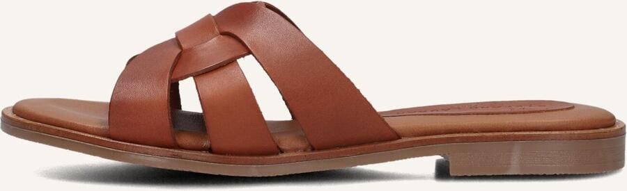 STEFANO LAURAN Slippers Dames 790 Maat: 38 Materiaal: Leer Kleur: Cognac