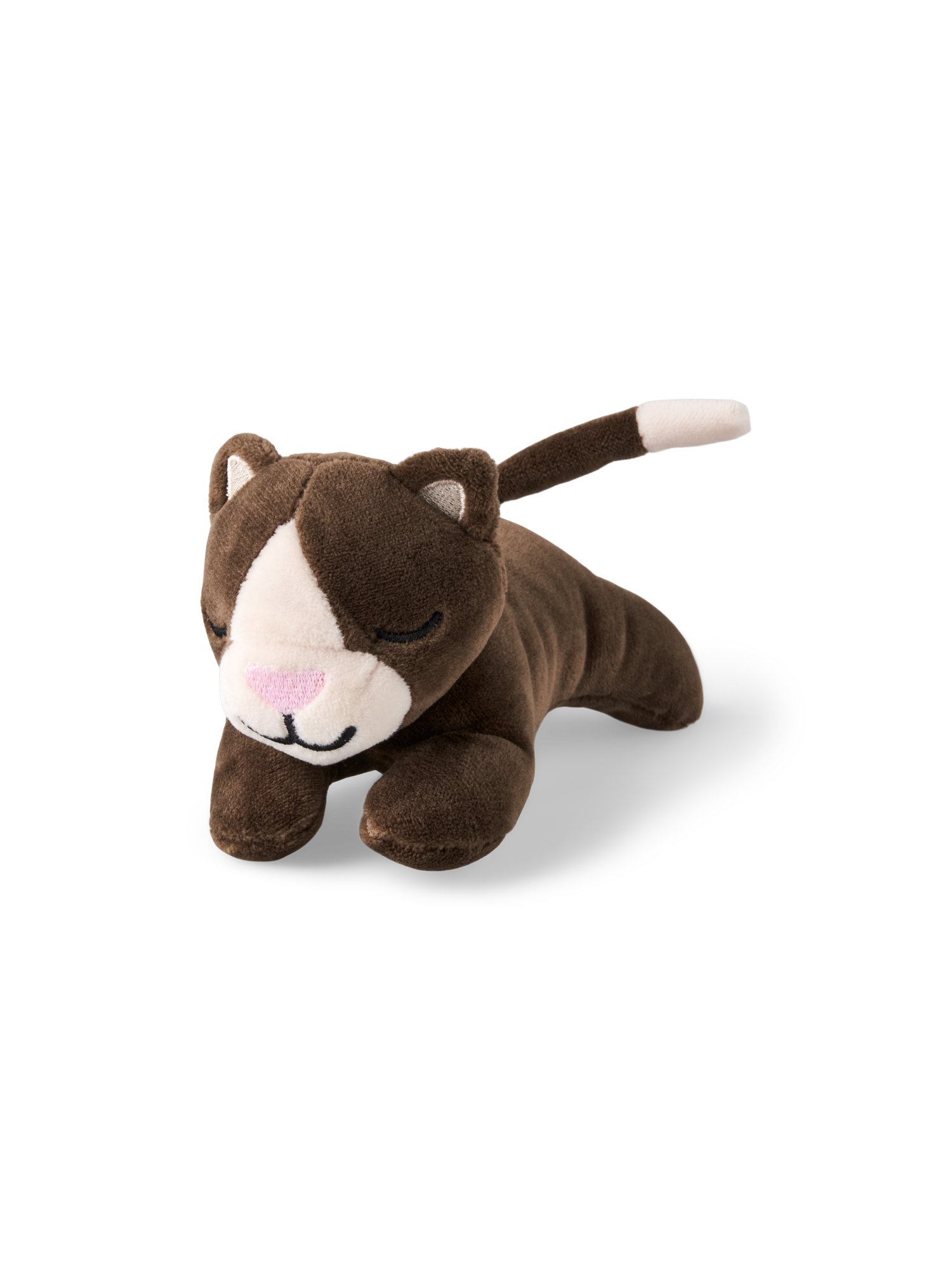 Kattebamse | Polyester. 18 cm. | Brown