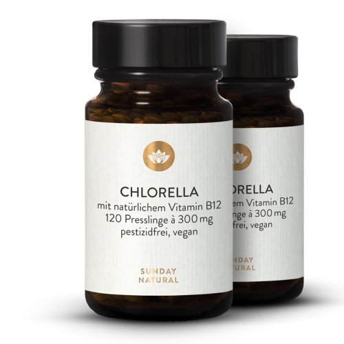 Sunday Natural Products  Chlorella DE B12 Presslinge