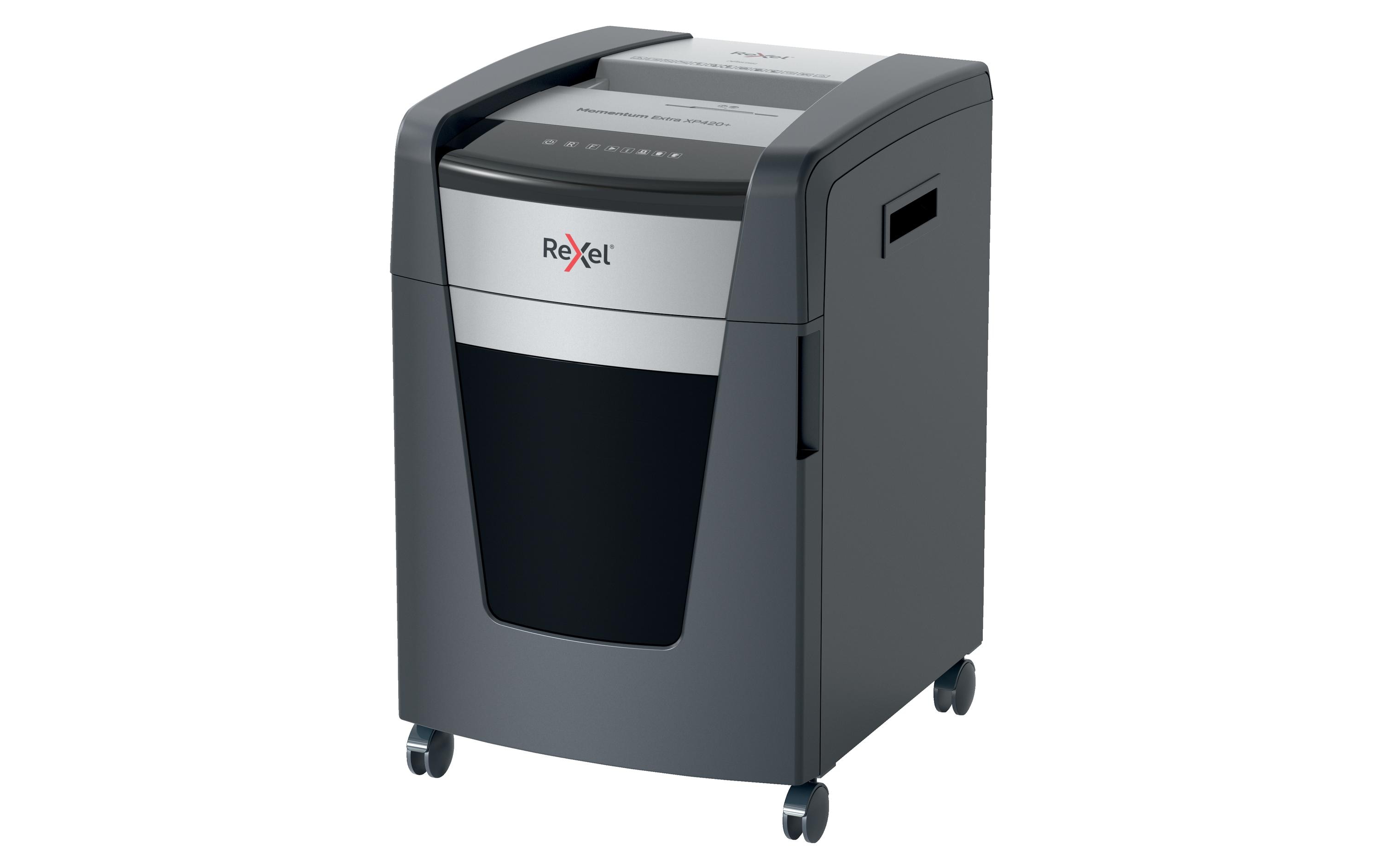 Aktenvernichter Momentum Extra XP420+ P-4, 20 Seiten<br>Manueller Aktenvernichter für die sichere und schnelle Vernichtung vertraulicher Unterlagen