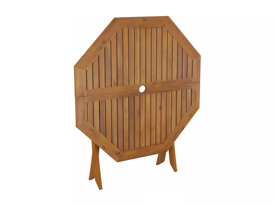 Table pliable de jardin 90x75 cm Bois d'acacia solide