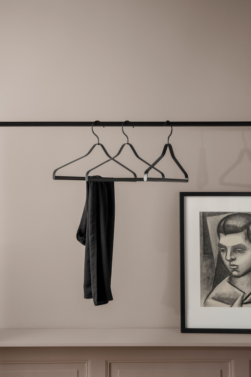 Ferm Living Kledinghanger zwart set van 3
