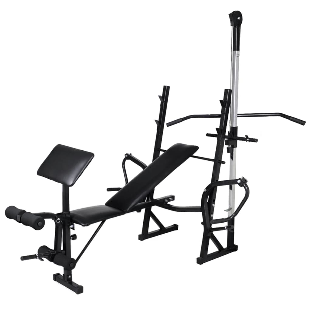 Banco de musculação Vidaxl com suporte para pesos, anilhas e halteres de 30,5 kg