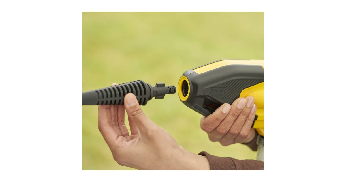 StanleyFATMAX V20 18V hogedrukreiniger  (Geel/zwart, Accu en lader inbegrepen)