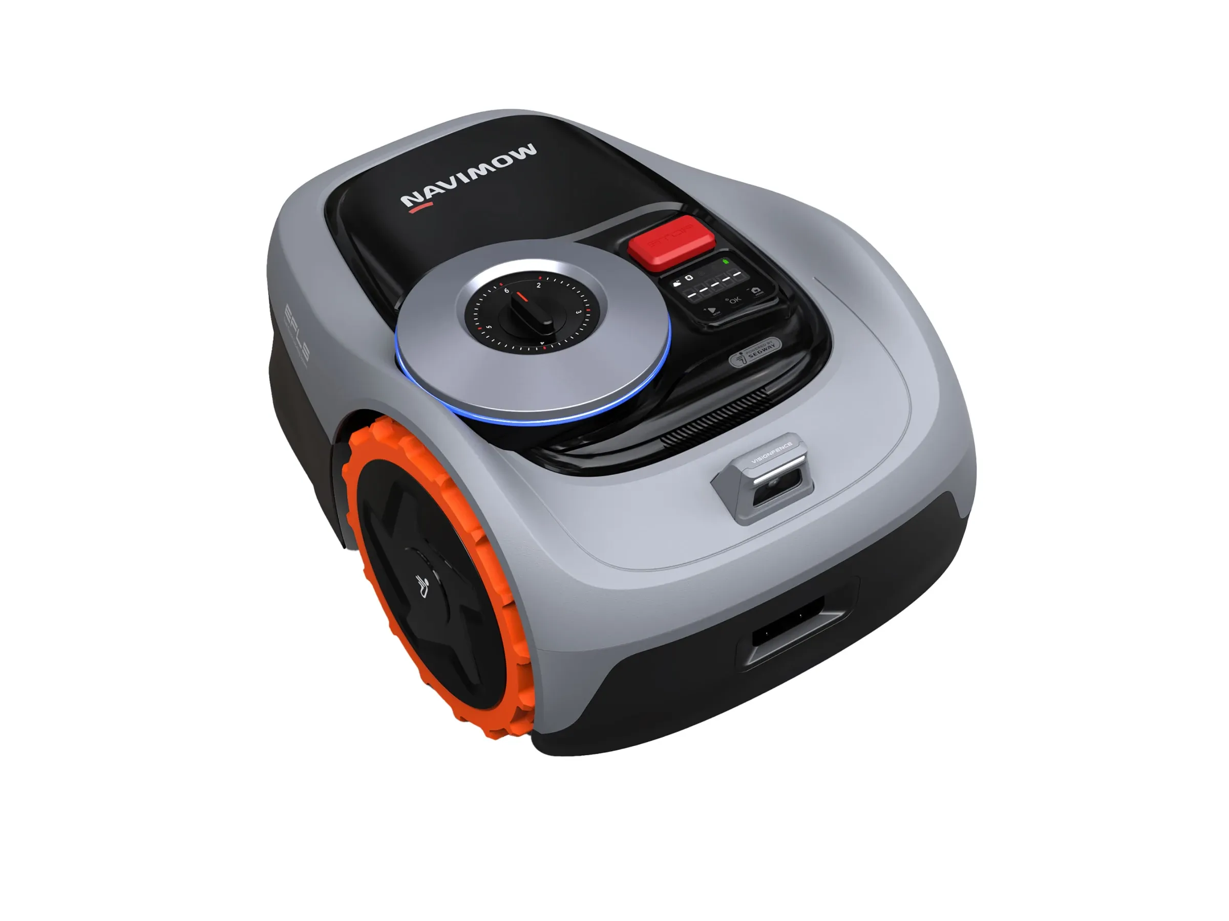 Segway Mähroboter Navimow ohne Begrenzungskabel i105E für Mähfläche 500 m² Grau
