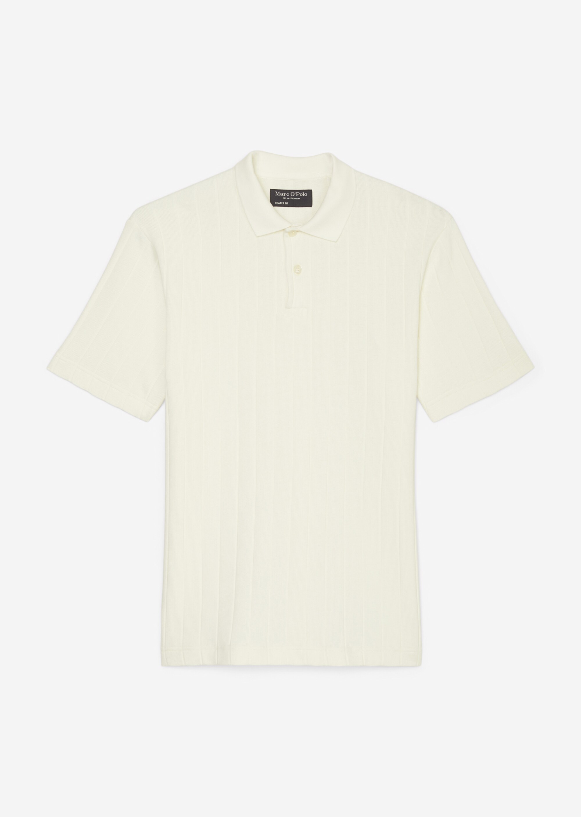 Poloshirt regular mit breiter Rippstruktur